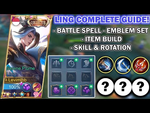 LING TUTORIAL HOW TO WIN EVERY GAME USING LING 2022! | COMPLETE EASY GUIDE! | MLBB