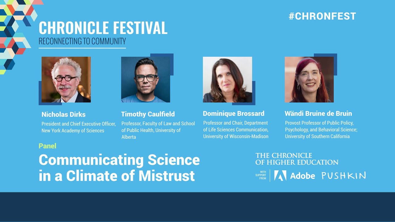 Communicating Science in a Climate of Mistrust