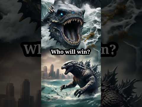 Godzilla vs Leviathan fight #beast #leviathan #animals #vs #dragon #shorts #viral