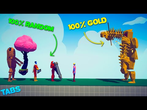 GOLDEN TITAN vs RANDOM 🔥💪| Totally Accurate Battle Simulator [TABS]