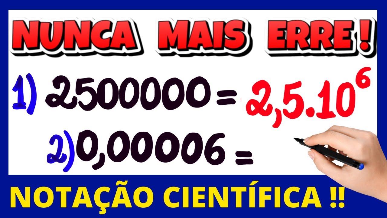 O QUE NÃO TE ENSINARAM NA ESCOLA SOBRE NOTAÇÃO CIENTÍFICA!!!