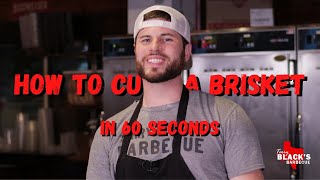 How to cut a brisket in 60 seconds. Central Texas style.
