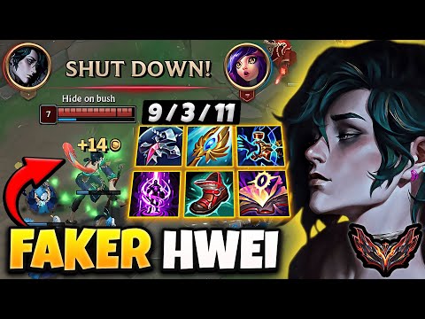 T1 Faker Hwei vs Neeko [ MID ] Korea Grandmaster Patch 14.3 ✅
