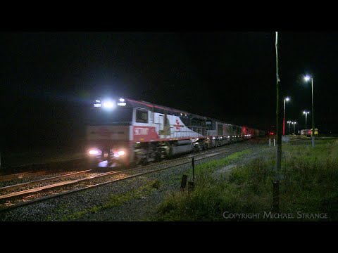6MP9 SCT Mixed Freight Train - Boxcars, Containers, Steel (22/4/2023) - PoathTV Australian Railways
