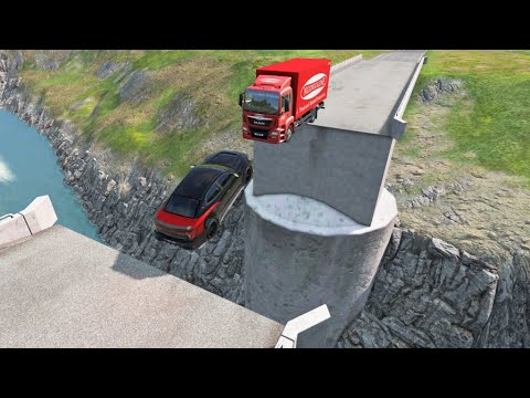 Cars vs Unfinished Bridge Sa Beamng Nation – BeamNG.Drive