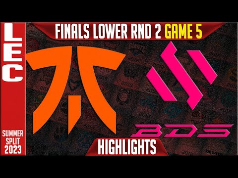 FNC vs BDS Highlights Game 5 | LEC Summer 2023 Finals Lower RND 2 | Fnatic vs Team BDS G5