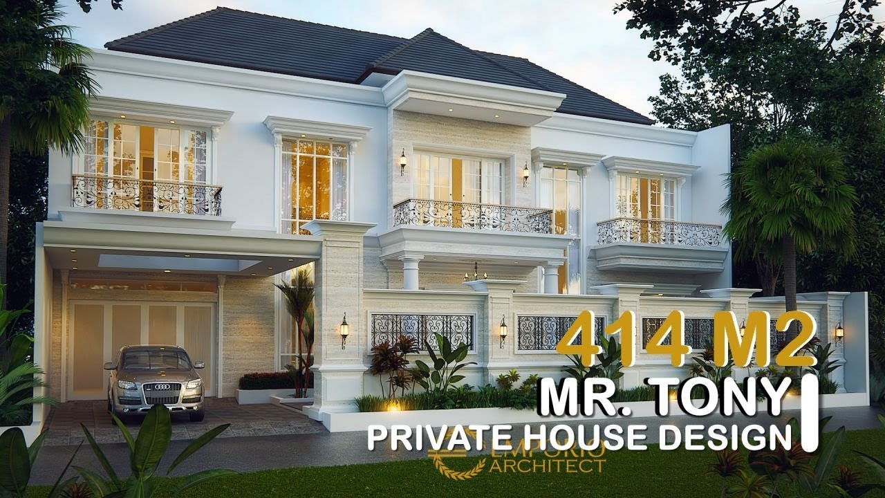 Video 3D Mr. Tony Classic House 2 Floors Design - Jambi