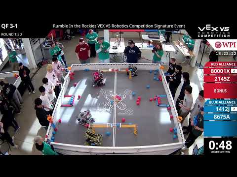 Rumble In the Rockies : Oquirrh - QF #3-1 - 80001X & 2145Z vs 1412J & 8675A - Auton + Driver