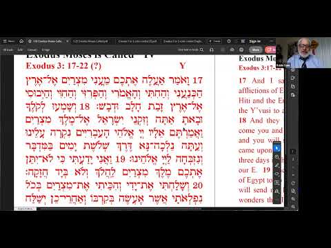 Hebrew through Torah: In-Depth into Exodus (Week 11)