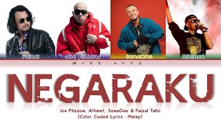 Download lagu Joe Flizzow, Altimet, SonaOne & Faizal Tahir - 'Negaraku' Lyrics [Color_Coded_Malay] Lirik Video mp3