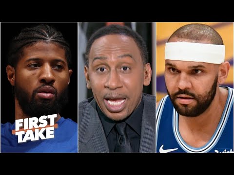 斯蒂芬-A.迴應賈裡德-杜德利稱保羅-喬治 "不尊重 "言論激勵湖人隊 (Stephen A. reacts to Jared Dudley saying Paul George's 'disrespectful' comments motivated the Lakers)