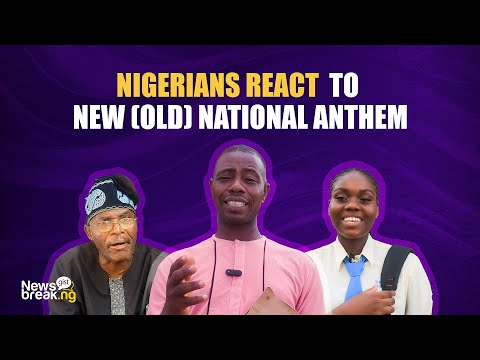 Nigerians REACT to new National Anthem | NIGERIA WE HAIL THEE