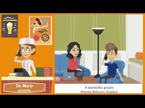 Como pedir uma entrega de pizza pelo telefone em italiano