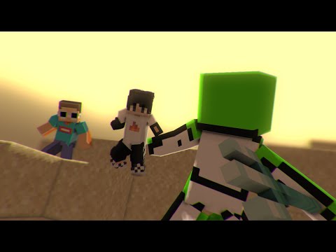 L J E K Animation - Minecraft Random Item Challenge VS 2 Hunters Minecraft Animation (part 2)