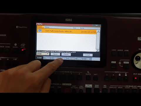 Korg PA - Încărcare tonuri separat dintr-un SET