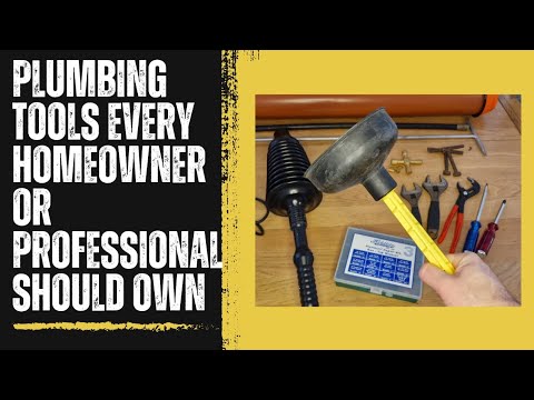 Essential Plumbing Tools for The homeowner, professional, or apprentice.
