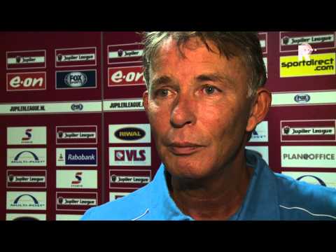 De reactie van de winnende jarige trainer Harry van den Ham