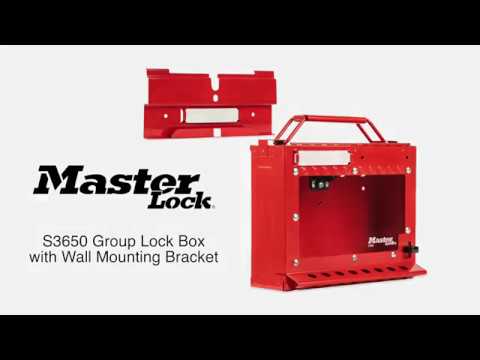 S3650 - Group Lock Box with Wall Mounting Bracket - Informational