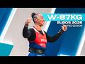 W 87kg European Weightlifting Championships 2025 Full Session