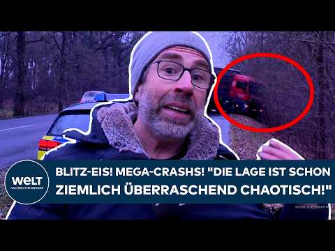 Video Thumbnail: DEUTSCHLAND: Blitz-Eis! Mega-Crashs! "Die Lage ist schon ziemlich überraschend chaotisch!"
