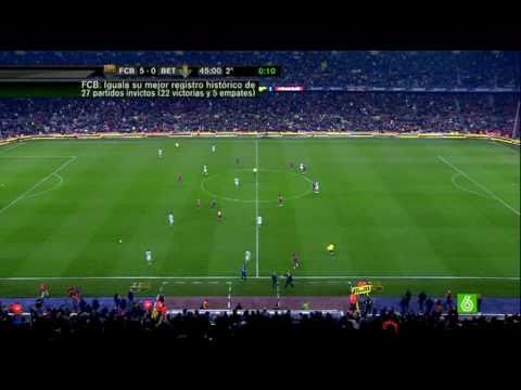 FC Barcelona 5 - Real Betis 0 | 5-0 | Copa 1/4 - 13-01-2011