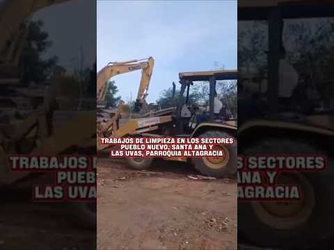 Trabajos de Limpieza en los sectores Pueblo Nuevo, Santa Ana y Las Uvas, parroquia Altagracia