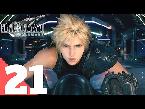Final Fantasy 7 REMAKE Full Walkthrough Part 21 Rescue Aerith Gainsborough & Escape Shinra Building