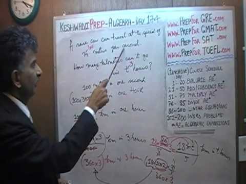 Algebra Help Day 174 Word Problems - Prep Tutor via Skype - ACT, SAT, GRE, GMAT, TEAS, TOEFL