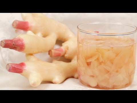 Sushi Ginger Recipe (Pickled Young Ginger Root with Sweet Vinegar Sauce)