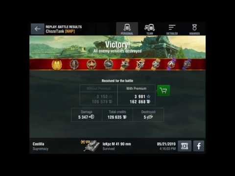 Lekpz M41 90mm 5 3K Damage 5 Kills Gameplay - World of Tanks Blitz