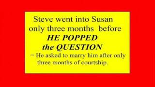 POP the QUESTION (idiom)