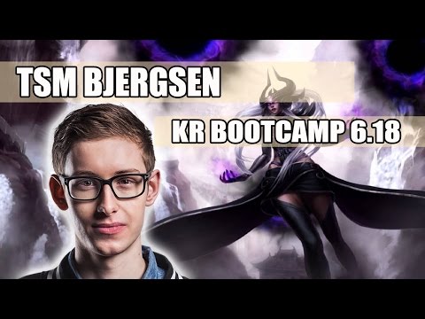 TSM Bjergsen plays Syndra vs Vladimir mid | KR Bootcamp before Worlds 2016 - Solo Queue Patch 6.18