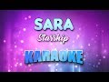 Starship - Sara (Karaoke & Lyrics)
