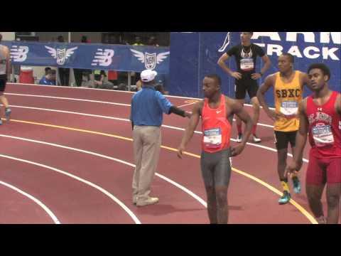 Boys 60m Hurdles Prelim Heat 4 - New Balance Nationals Indoor 2014