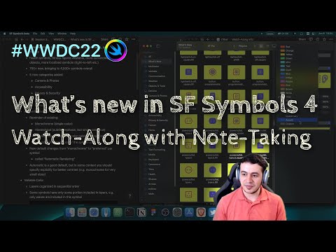 [iOS Dev] WWDC22 Session: What's new in SF Symbols 4 – Watch-Along with Note-Taking thumbnail