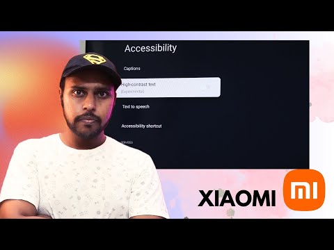 Enable or Disable High Contrast Text on Xiaomi Google TV | Accessibility Settings Tutorial