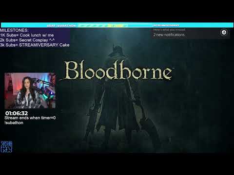 Sasha Grey VOD 11/March/2023 Bloodborne part 8 - Reacting - Cooking / BDAY !SUBATHON 4 YEAR part 5