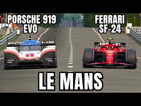 Can One of the Current FASTEST F1 CARS Beat the Porsche 919 EVO in LE MANS ?