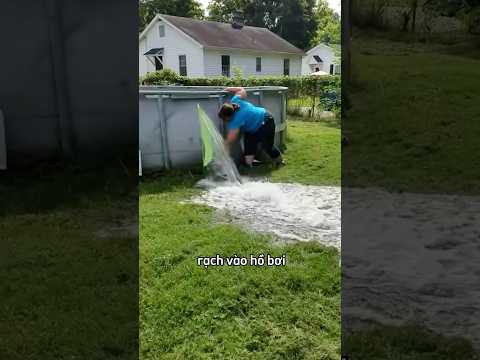 tại sao họ rạch hỏng hồ bơi ???