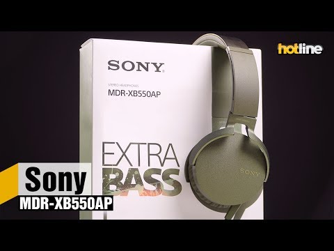 Наушники Sony MDR-XB550AP красный - Видео