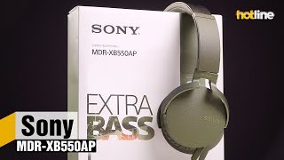 Sony MDR-XB550AP Blue - відео 1