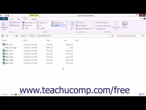 Photoshop Elements 13 Tutorial JPEG and Camera Raw Adobe Training