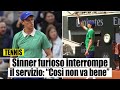 IL GESTO FURIOSO DI SINNER DURANTE IL MATCH CONTRO GASQUET: COSA È SUCCESSO