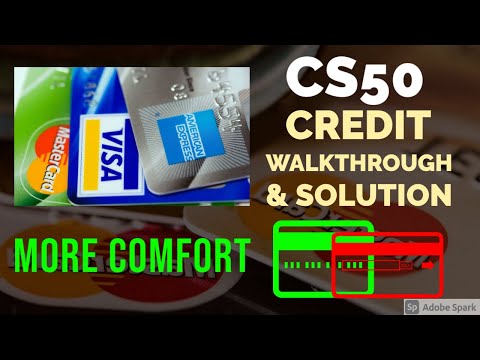CS50 Credit (more comfort) walkthrough & solution