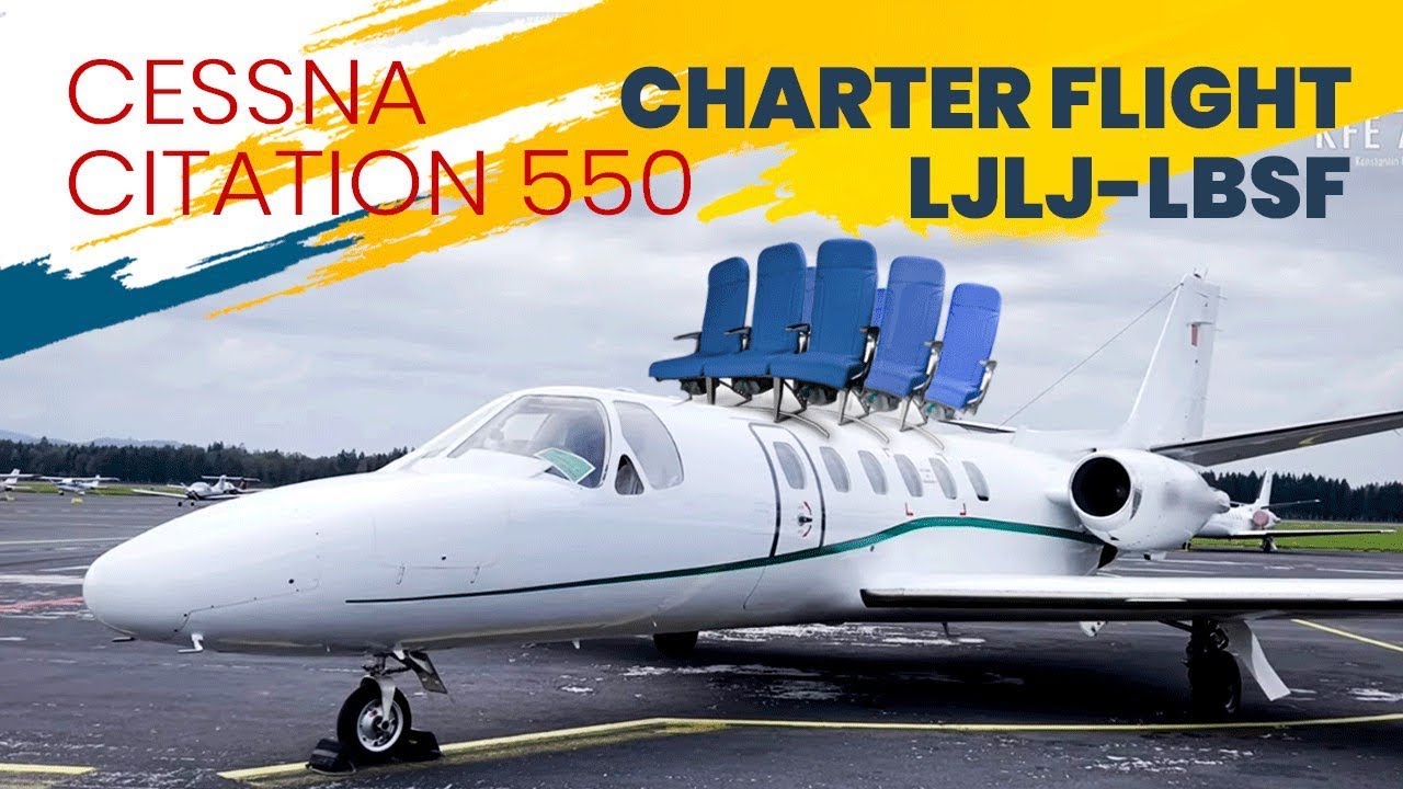 Cessna Citation 550 | ELEVEN passengers on our “Mini airliner” charter flight Ljubljana – Sofia.