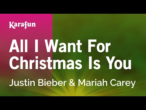 Karaoke All I Want For Christmas Is You - Justin Bieber *