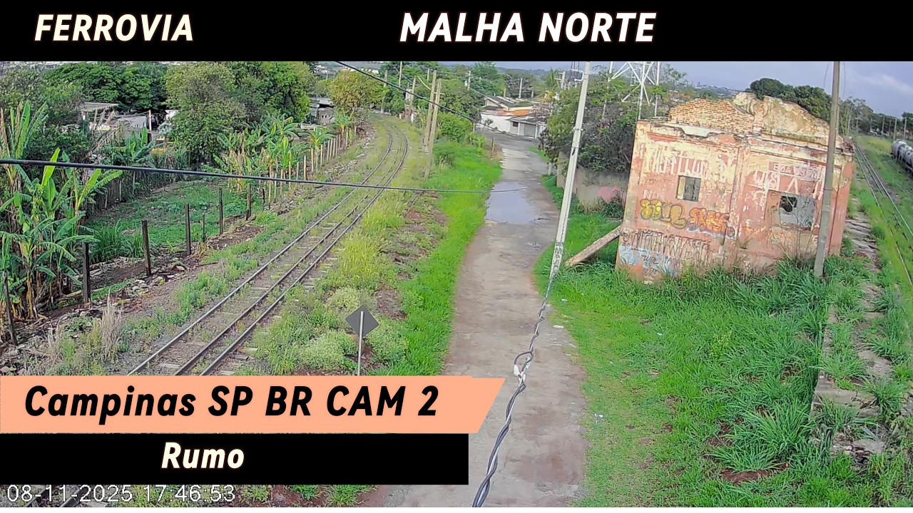 Live webcam view of Bifurcación Ferroviaria de Boa Vista Velha