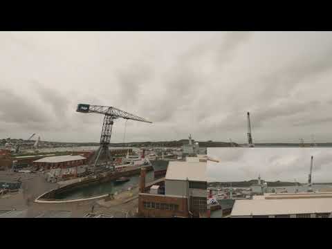HMS Scott Leaving Falmouth Dry Docks 13/11/20
