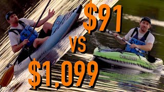 $100 vs $1000 Inflatable Kayak. Is It Worth The Money?!