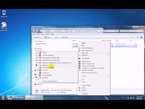 Split XML Into Multiple Files Software